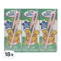 돈시몬 착즙 파인애플 포도 주스, 200ml, 18개