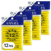삼화미공 세라믹 헤어 파마롯드 미용실 펌전용 12호, 12개입