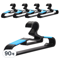 매직라인 목늘어짐 방지 논슬립 옷걸이, 블루, 90개