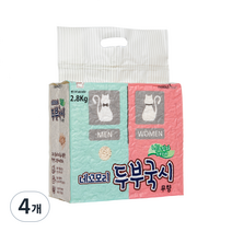 네꼬모리 두부국시 나노입자 고양이모래 무향, 2.8kg, 4개