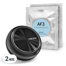 빅쏘 카로브 송풍구 차량용 방향제 메탈형, 2세트, 로즈