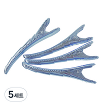 바다가 전문가용 고급 헤어클립, 빅토리아블루, 5세트