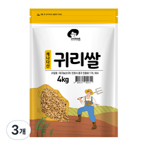 엉클탁 캐나다산 귀리쌀, 4kg, 3개