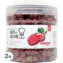 펫슐랭 강아지 쉐프의 레시피 트릿 800g, 소고기육포, 2개