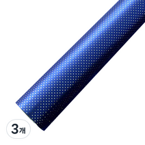 포포팬시 잔도트 비닐 롤 포장지 대, 군청색, 3개