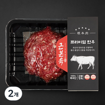 근본육 한우 정육 1+등급 다짐육 (냉장), 300g, 2개