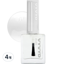 비비드스튜디오 네일 플래쉬 NO.00 탑코트 10ml, 투명, 4개