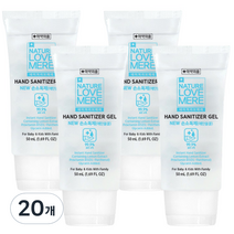 네이쳐러브메레 휴대용 손소독제, 20개, 50ml
