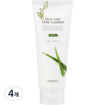 은율 데일리 케어 폼 클렌저 알로에, 150ml, 4개