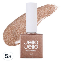 젤로젤로 프리미엄 젤 폴리쉬 10ml, JG-04 라이트골드, 5개