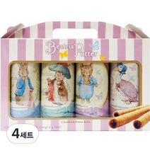 TTT 피터래빗 웨이퍼 롤 4종 세트, 초코 + 카푸치노 + 쿠키앤크림 + 바닐라, 4세트