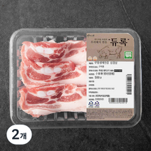 파머스팩 한돈 듀록 무항생제 삼겹살 구이용 (냉장), 500g, 2개