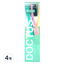 닥터스 대왕 칫솔 블랙 숯모 이중 미세모, 4개입, 4개