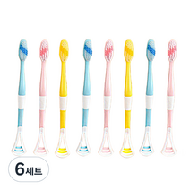 내모미해 혀클리너 칫솔 겸용 8p 세트 컬러 랜덤발송, 6세트