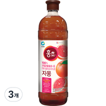 대상 청정원 홍초 자몽, 1.5L, 3개