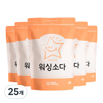 소다스쿨 워싱소다 분말세제, 1kg, 25개