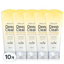 터치미 딥클린 미셀라 휩 클렌징폼, 220ml, 10개