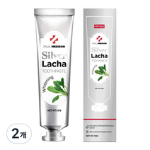 폴메디슨 미백 실버라차치약, 110g, 2개