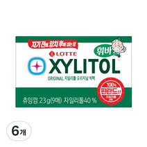 자일리톨 오리지날 판 츄잉껌 9p, 23g, 6개