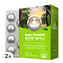네추럴라이즈 편안한 테아닌 24.48g, 2개, 30정, 30정