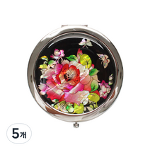 자개 나전칠기 원터치 손거울, 장미, 5개