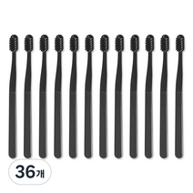 생활도감 벌집 칫솔 블랙, 1개입, 36개