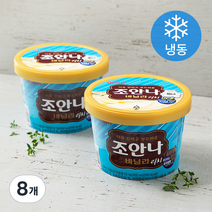 롯데웰푸드 조안나 리치 바닐라 아이스크림 (냉동), 900ml, 8개