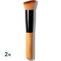 미니맥시 기본형 사선 파운데이션 브러쉬, 2개, 혼합색상