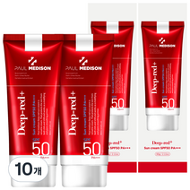 폴메디슨 딥레드 썬크림 SPF50 PA+++ 60ml, 10개