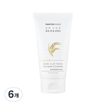 땡큐파머 강화 교동쌀 맑음 팩 폼 클렌저, 150ml, 6개