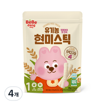 베베당 유기농 현미스틱 자색고구마, 4개