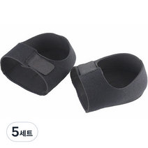 닥터홈 발 뒤꿈치 보호 편한 실리콘 패드 블랙 L 양발세트, 5세트