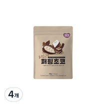 또또맘 유아용 리얼 퍼핑 스낵 25g, 초코, 4개