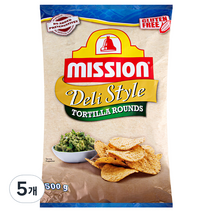 미션 나초칩 라운드, 500g, 5개
