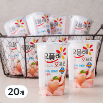 요플레 오프룻 복숭아, 180ml, 20개