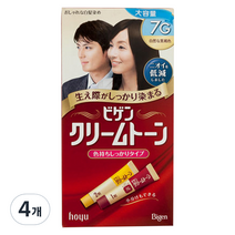 비겐 크림톤 염모제, 7G 자연 흑갈색, 4개