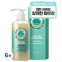 바렌 스크럽 풋 샴푸 플로럴 퍼퓸향 300ml, 1개입, 6개