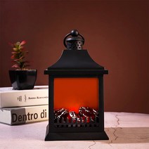 홈마인 불멍 벽난로 무드등, 블랙 12 SP-18
