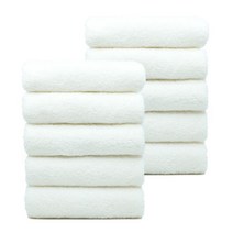 클라우망 40수 코마사 아델라 고급호텔수건 170g, 화이트, 10개