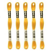 브랜드얀 DMC 자수실 25번사 5p, 972번, 8m, 5개