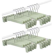 보니온 소프트 집게 바지걸이, 그린, 20개