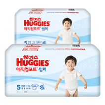 하기스 2022 매직 컴포트 썸머 밴드형 공용 특대형 5단계 여름용 기저귀(11~16kg), 96매