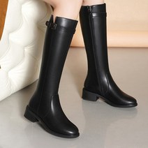 안다로미 사이드지퍼 롱부츠 4cm