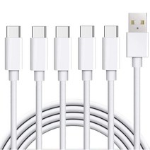 디지지 C타입 고속 충전 케이블 1.2m, 화이트, 5개
