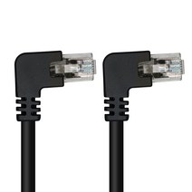 넥스트링크 UTP CAT.6 랜케이블 인터넷 랜선 양방향 왼쪽 꺾임 5M, NL-UL09, 1개