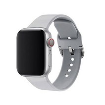 알피나케이스 애플워치 버클 실리콘 밴드 스트랩 SM (42/44mm 호환 가능), 클라우드 애쉬