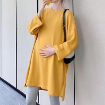 빅사이즈 롱 임부 티셔츠