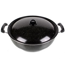 삐아또 업소용 대형 코팅 볶음팬, 1개, 55cm