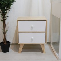 팬물산 바네스 2단 서랍장, 화이트