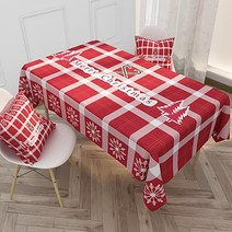 마켓에이 감성 코튼 크리스마스 식탁보, TYPE3, 140 x 240 cm